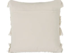 Beliani Set di 2 cuscini VILLUR Cotone 45 x 45 cm A strisce Beige