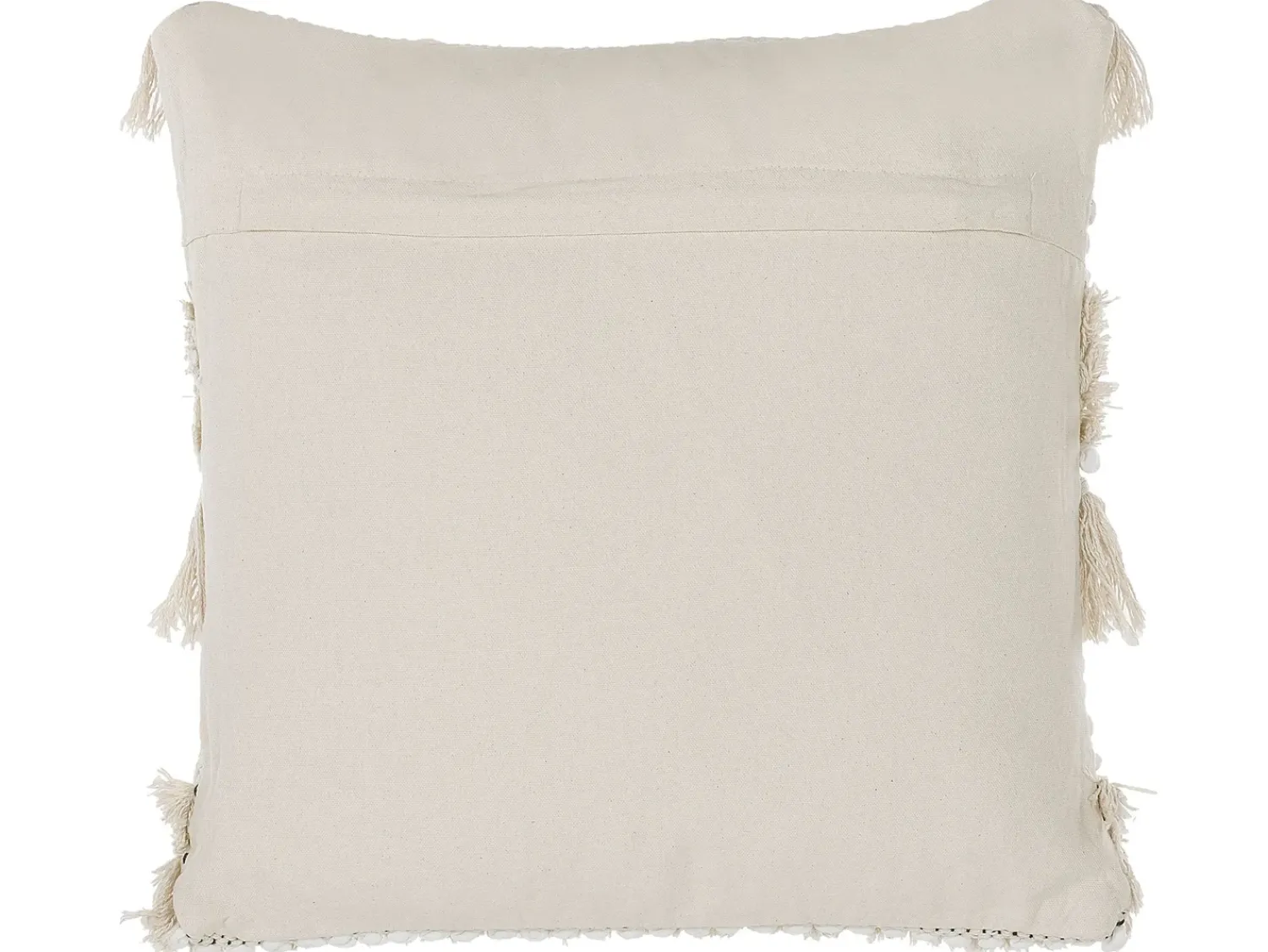 Beliani Set di 2 cuscini VILLUR Cotone 45 x 45 cm A strisce Beige