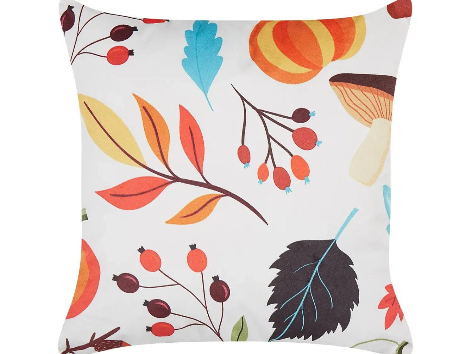 Sale Beliani Set di 2 cuscini VISCARIA Velluto 45 x 45 cm Trama di piante Multicolore