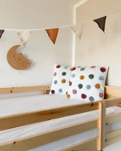 Online Beliani Set di 2 cuscini WALLFLOWER Cotone 45 x 45 cm Bianco Bianco Multicolore