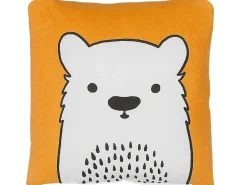 Best Beliani Set di 2 cuscini WARANASI Cotone 45 x 45 cm Arancione Bianco Arancione Nero