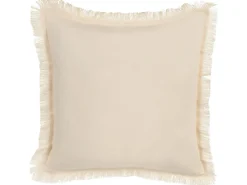 New Beliani Set di 2 cuscini WATTLE 60 x 60 cm Beige chiaro Trama animale Beige Grigio Rosa