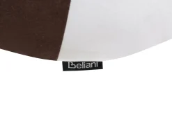 Outlet Beliani Set di 2 cuscini WHIRL CANDY Tessuto 60 x 60 cm Marrone/Bianco Modello natalizio Bianco Marrone