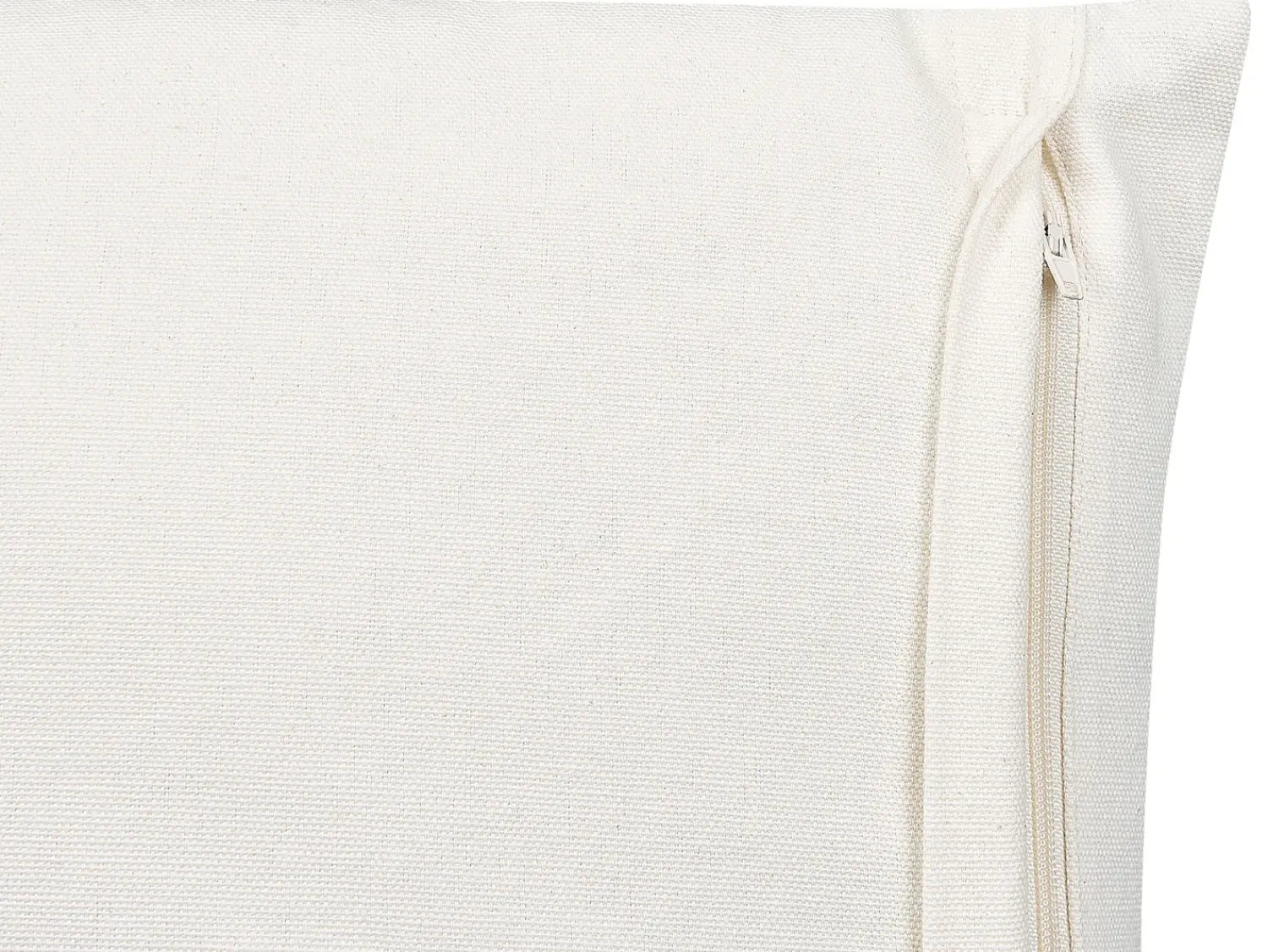 Clearance Beliani Set di 2 cuscini WOODI Cotone 45 x 45 cm Giallo Bianco Trama geometrica Bianco Bianco Nero
