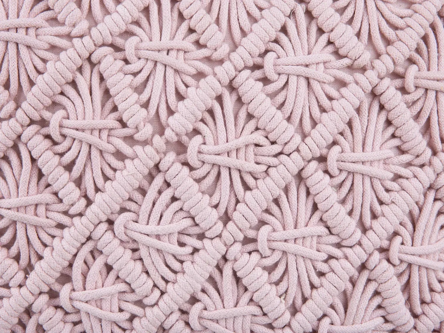 Best Beliani Set di 2 cuscini YANIKLAR Cotone 40 x 40 cm Trama geometrica Rosa