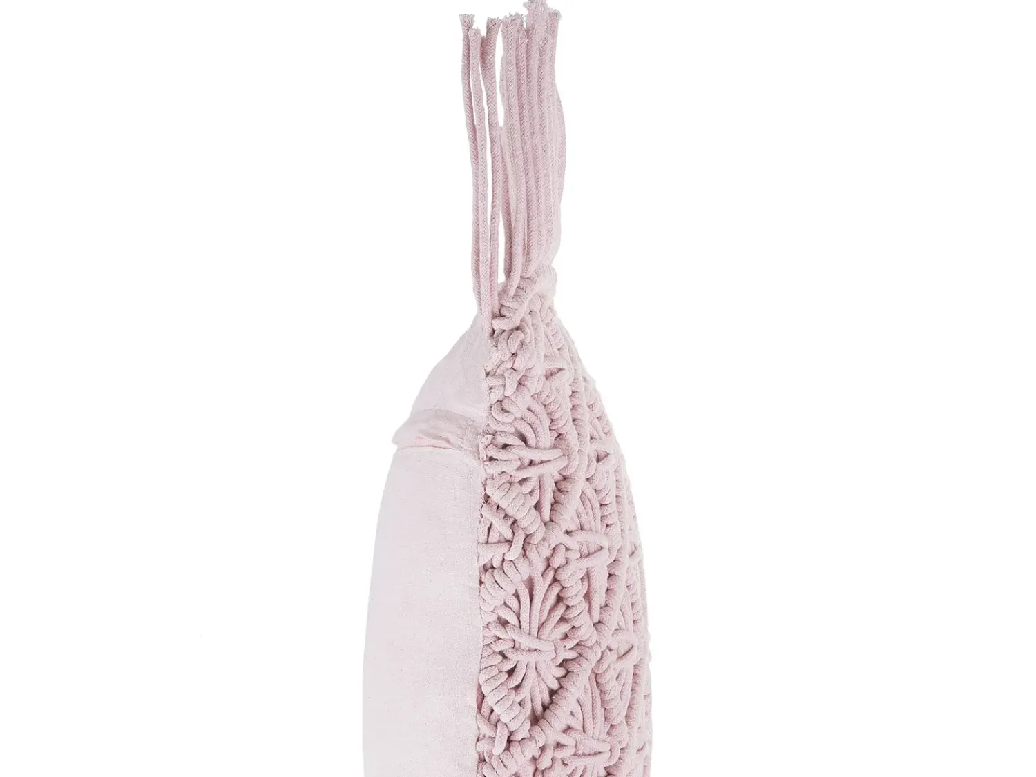Best Beliani Set di 2 cuscini YANIKLAR Cotone 40 x 40 cm Trama geometrica Rosa
