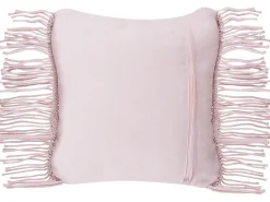 Best Beliani Set di 2 cuscini YANIKLAR Cotone 40 x 40 cm Trama geometrica Rosa