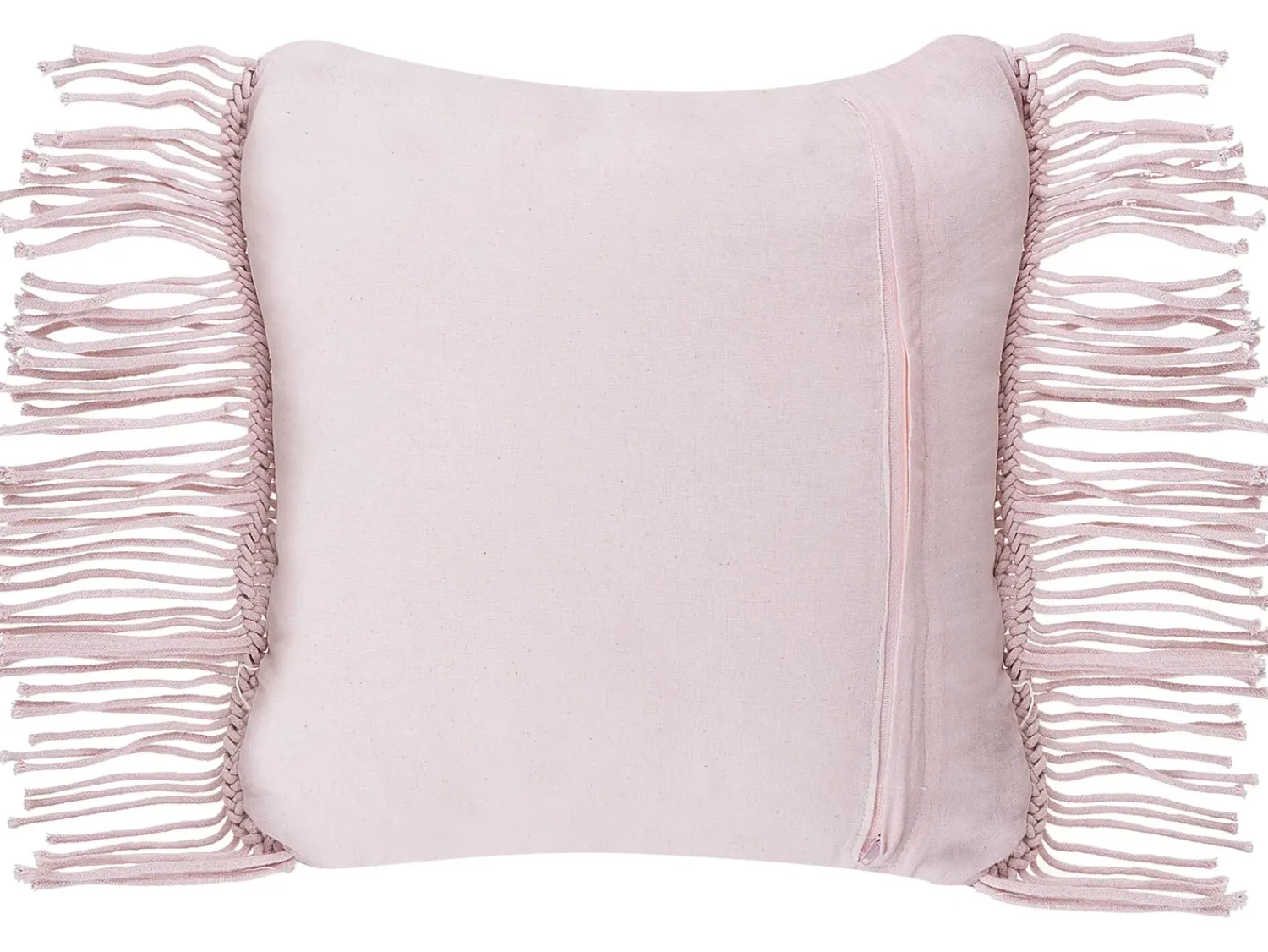 Best Beliani Set di 2 cuscini YANIKLAR Cotone 40 x 40 cm Trama geometrica Rosa
