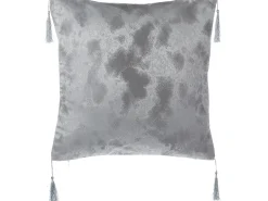 Clearance Beliani Set di 2 cuscini YARINA 45 x 45 cm Grigio Trama geometrica Oro Argento