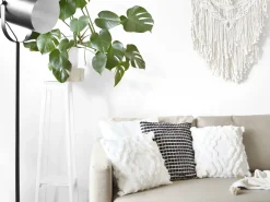 Sale Beliani Set di 2 cuscini YONCALI Cotone 45 x 45 cm Nero Trama a scacchi Bianco Nero