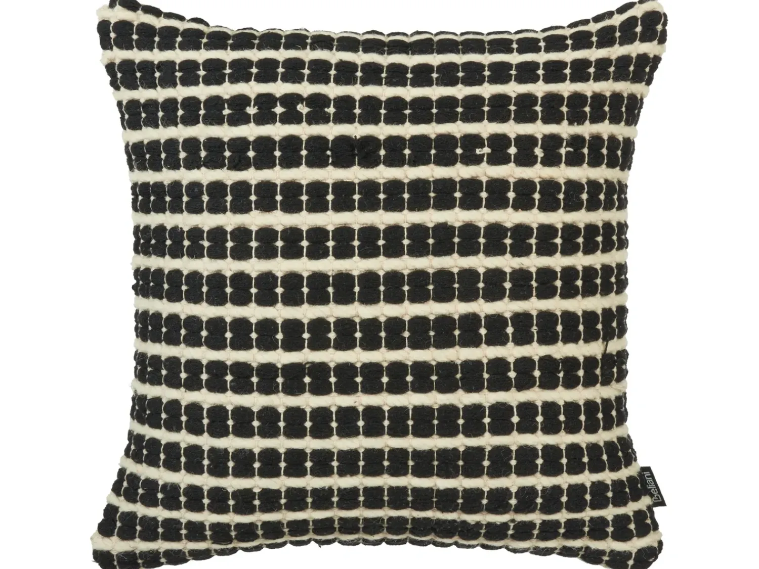 Sale Beliani Set di 2 cuscini YONCALI Cotone 45 x 45 cm Nero Trama a scacchi Bianco Nero
