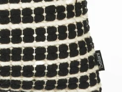 Sale Beliani Set di 2 cuscini YONCALI Cotone 45 x 45 cm Nero Trama a scacchi Bianco Nero