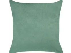 Sale Beliani Set di 2 cuscini YUZURI Velluto 45 x 45 cm Verde smeraldo Trama animale Oro Verde