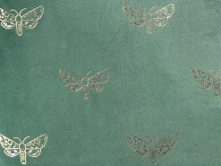 Sale Beliani Set di 2 cuscini YUZURI Velluto 45 x 45 cm Verde smeraldo Trama animale Oro Verde