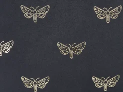 Beliani Set di 2 cuscini YUZURI Velluto 45 x 45 cm Nero Trama animale Oro Nero