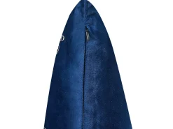 Outlet Beliani Set di 2 cuscini YUZURI Velluto 45 x 45 cm Blu marino Trama animale Argento Blu