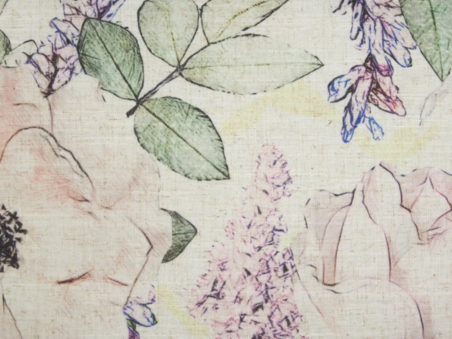 Beliani Set di 2 cuscini ZAHRIYE 45 x 45 cm Viola Trama floreale Viola Multicolore