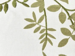 Hot Beliani Set di 2 cuscini ZALEYA Cotone Bianco Trama floreale Bianco Verde