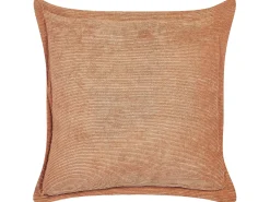 Discount Beliani Set di 2 cuscini ZINNIA Velluto a coste 43 x 43 cm Tinta unita Arancione