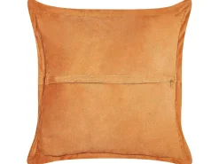 Discount Beliani Set di 2 cuscini ZINNIA Velluto a coste 43 x 43 cm Tinta unita Arancione