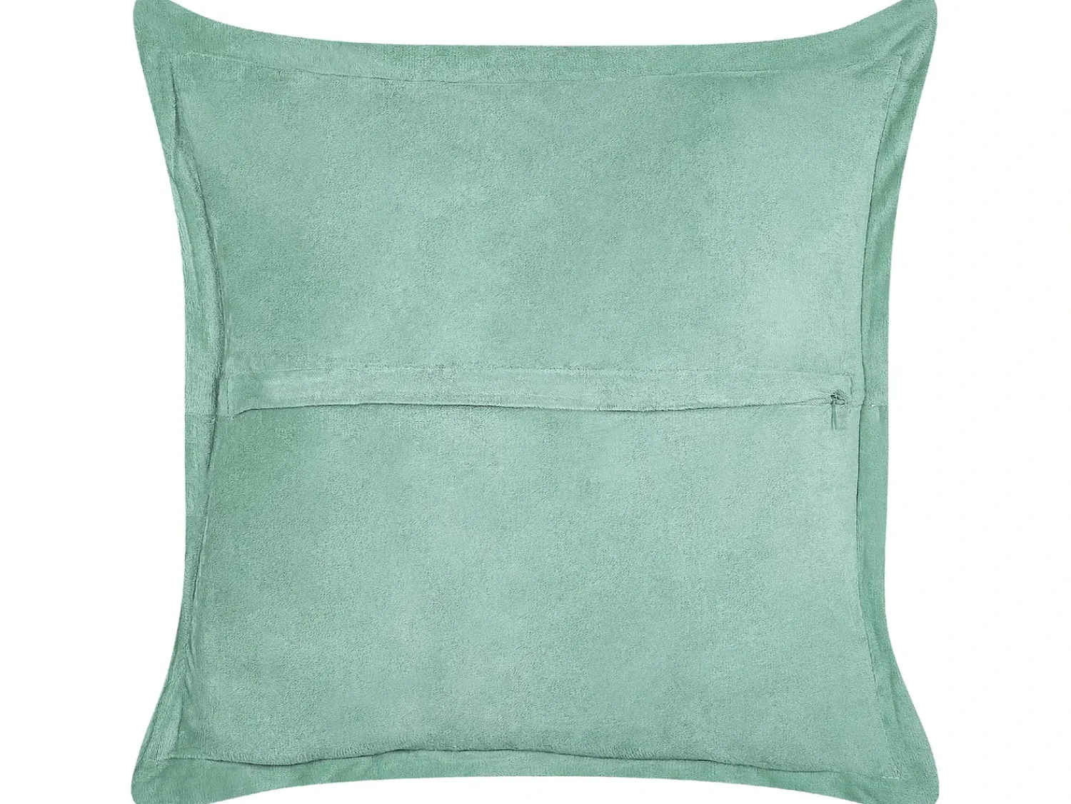 Discount Beliani Set di 2 cuscini ZINNIA Velluto a coste chiaro Tinta unita Verde