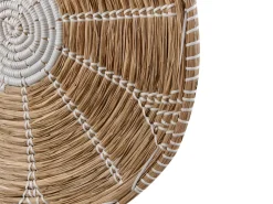 Beliani Set di decorazioni da appendere PINTANO Alghe marine 50/35/36 cm Naturale Bianco Marrone Nero
