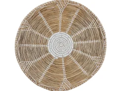 Beliani Set di decorazioni da appendere PINTANO Alghe marine 50/35/36 cm Naturale Bianco Marrone Nero