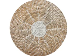Beliani Set di decorazioni da appendere PINTANO Alghe marine 50/35/36 cm Naturale Bianco Marrone Nero