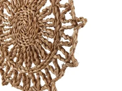Beliani Set di decorazioni da appendere PINTANO Alghe marine 50/35/36 cm Naturale Bianco Marrone Nero