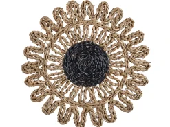Beliani Set di decorazioni da appendere PINTANO Alghe marine 50/35/36 cm Naturale Bianco Marrone Nero