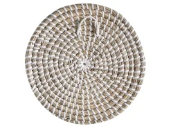 New Beliani Set di 3 decorazioni da appendere CANTHO Alghe marine 40/35/20 cm Nero Beige Bianco Naturale Nero