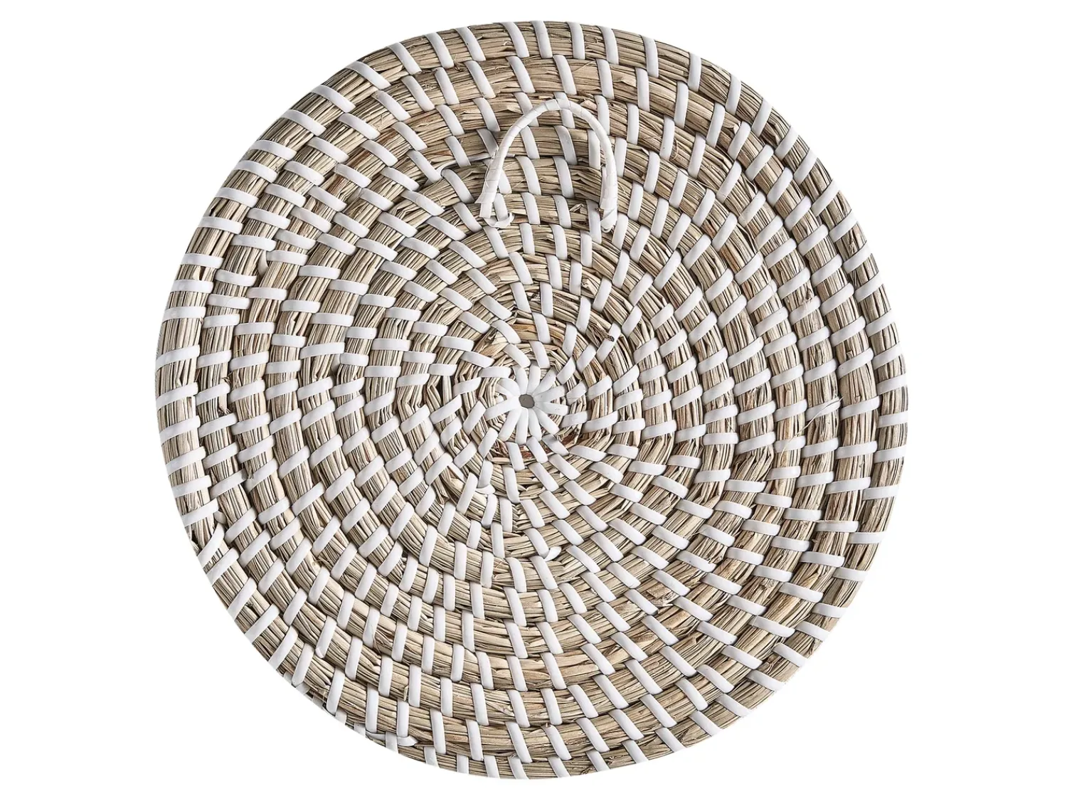 New Beliani Set di 3 decorazioni da appendere CANTHO Alghe marine 40/35/20 cm Nero Beige Bianco Naturale Nero