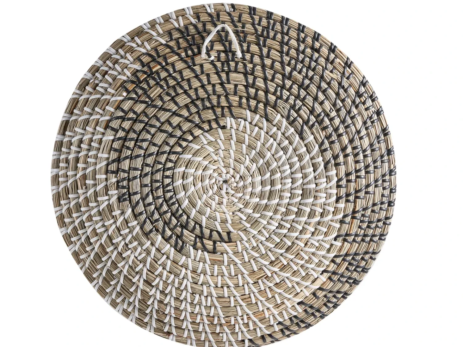New Beliani Set di 3 decorazioni da appendere CANTHO Alghe marine 40/35/20 cm Nero Beige Bianco Naturale Nero
