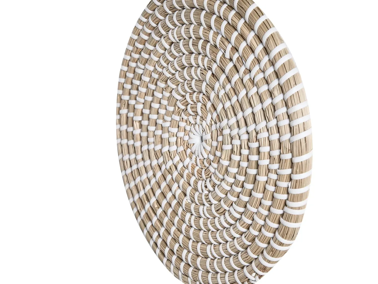 New Beliani Set di 3 decorazioni da appendere CANTHO Alghe marine 40/35/20 cm Nero Beige Bianco Naturale Nero