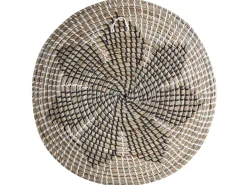 New Beliani Set di 3 decorazioni da appendere CANTHO Alghe marine 40/35/20 cm Nero Beige Bianco Naturale Nero