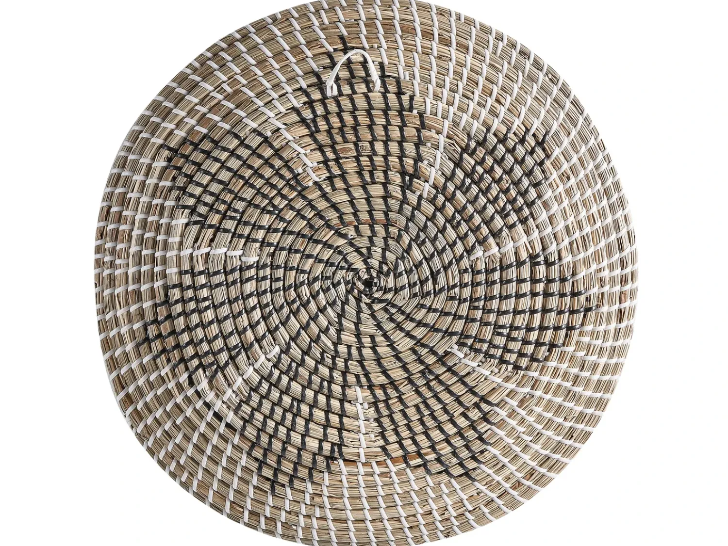 New Beliani Set di 3 decorazioni da appendere CANTHO Alghe marine 40/35/20 cm Nero Beige Bianco Naturale Nero