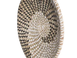 New Beliani Set di 3 decorazioni da appendere CANTHO Alghe marine 40/35/20 cm Nero Beige Bianco Naturale Nero