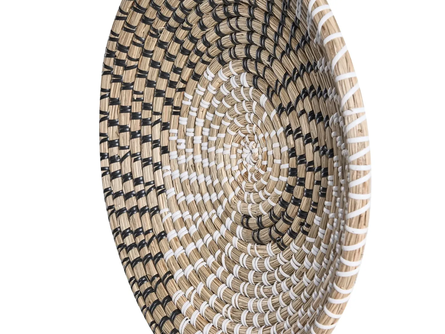 New Beliani Set di 3 decorazioni da appendere CANTHO Alghe marine 40/35/20 cm Nero Beige Bianco Naturale Nero