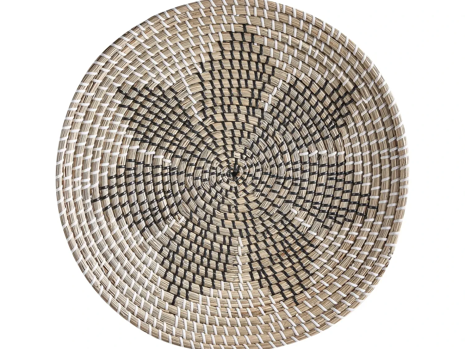 New Beliani Set di 3 decorazioni da appendere CANTHO Alghe marine 40/35/20 cm Nero Beige Bianco Naturale Nero