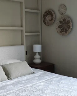 New Beliani Set di 3 decorazioni da appendere CANTHO Alghe marine 40/35/20 cm Nero Beige Bianco Naturale Nero