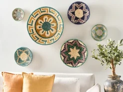 Outlet Beliani Set di decorazioni da appendere NAMDINH Alghe marine 56/42/34/30/25/20 cm Multicolore