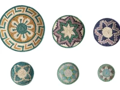 Outlet Beliani Set di decorazioni da appendere NAMDINH Alghe marine 56/42/34/30/25/20 cm Multicolore
