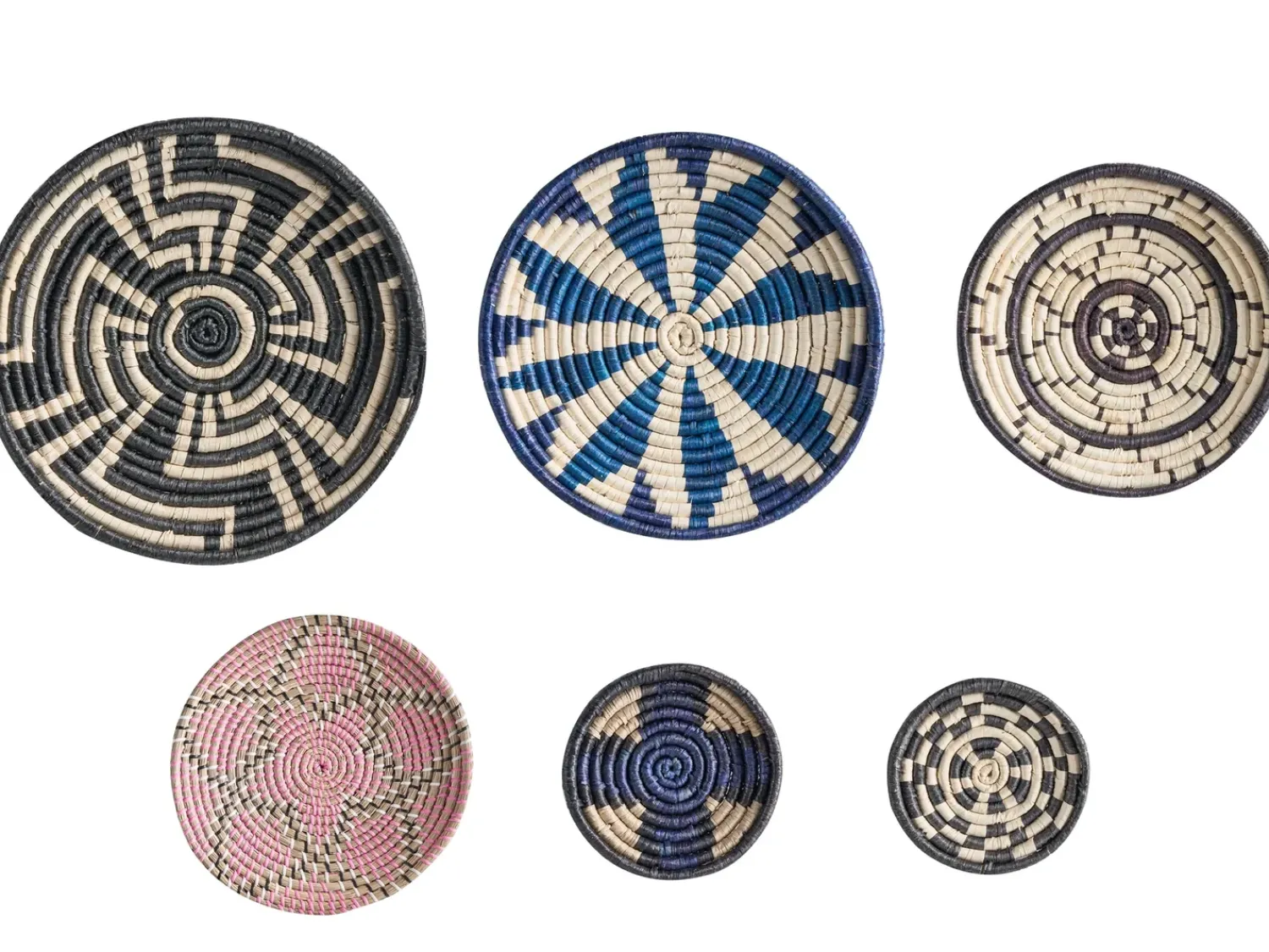 Best Beliani Set di decorazioni da appendere HOABINH Alghe marine 3/4/5/5/6/7 cm Multicolore