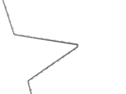 Discount Beliani Set di 3 decorazioni da appendere LED KUNNARI Stella 50/40/30 cm Argento