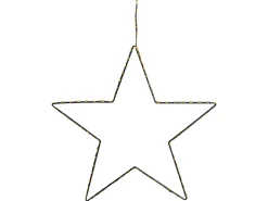 Discount Beliani Set di 3 decorazioni da appendere LED KUNNARI Stella 50/40/30 cm Argento