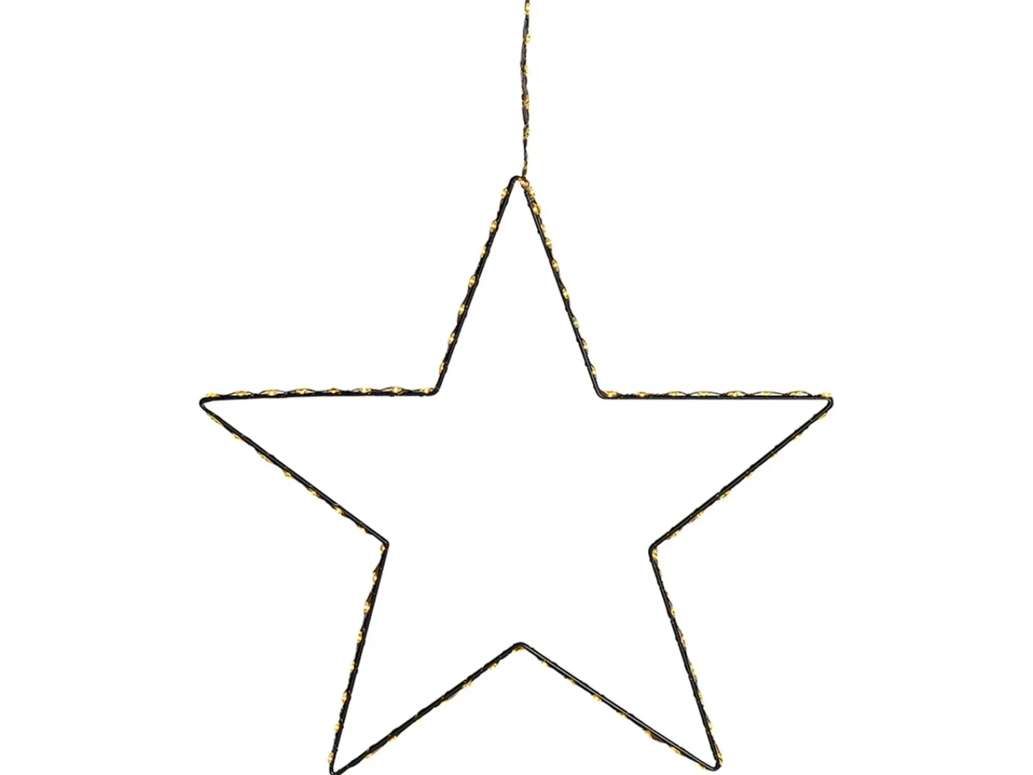 Discount Beliani Set di 3 decorazioni da appendere LED KUNNARI Stella 50/40/30 cm Argento