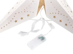 Hot Beliani Set di 2 decorazioni da appendere LED MOTTI Stella Bianco