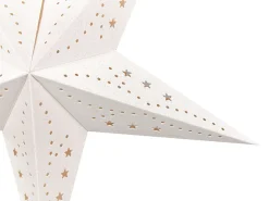 Hot Beliani Set di 2 decorazioni da appendere LED MOTTI Stella Bianco