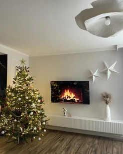 Hot Beliani Set di 2 decorazioni da appendere LED MOTTI Stella Bianco