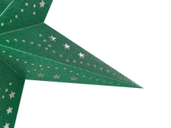 Outlet Beliani Set di 2 decorazioni da appendere LED MOTTI Stella smeraldo Verde